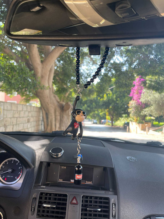 NOS Monkey Mirror Pendant