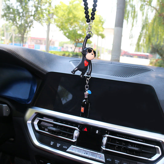 NOS Monkey Mirror Pendant