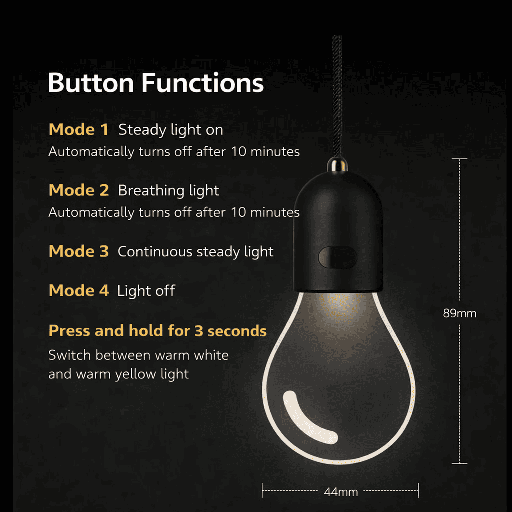 Mini Car Lamp – Mirror Hanging LED Light