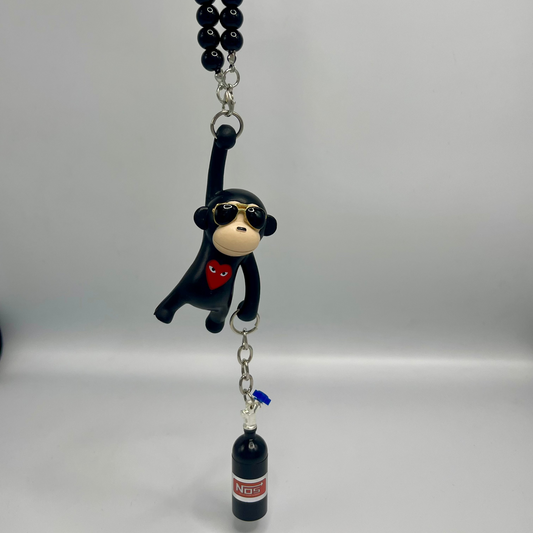 NOS Monkey Mirror Pendant