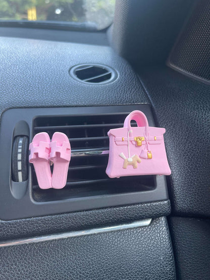 Bag & Slippers Car Diffuser Bundle